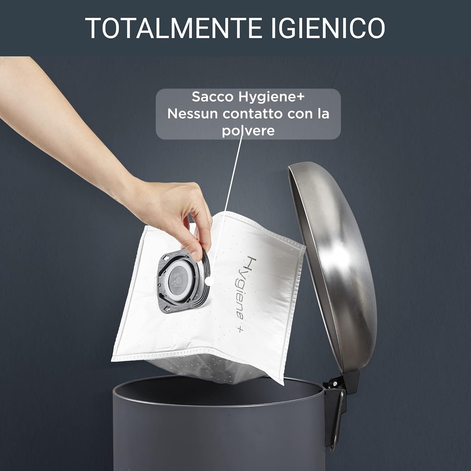 Rowenta RO3950 Compact Power Aspirapolvere con Sacco Compatto, Elevate Prestazioni, Ottima filtrazione, Filtro Permanente, Ottima Efficienza Energetica, Facile da Usare e Trasportare, Azzurro