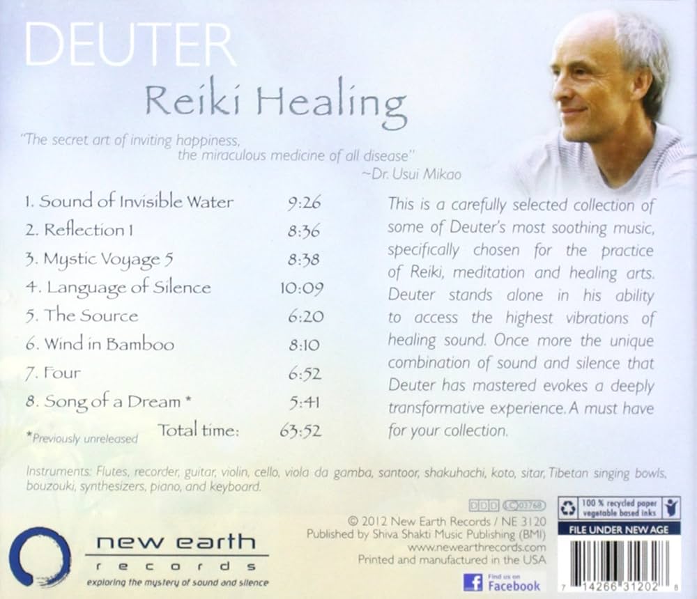 écouter L album Reiki Peace Quiet Contemplation DEUTER - Reiki Healing - Amazon.com Music
