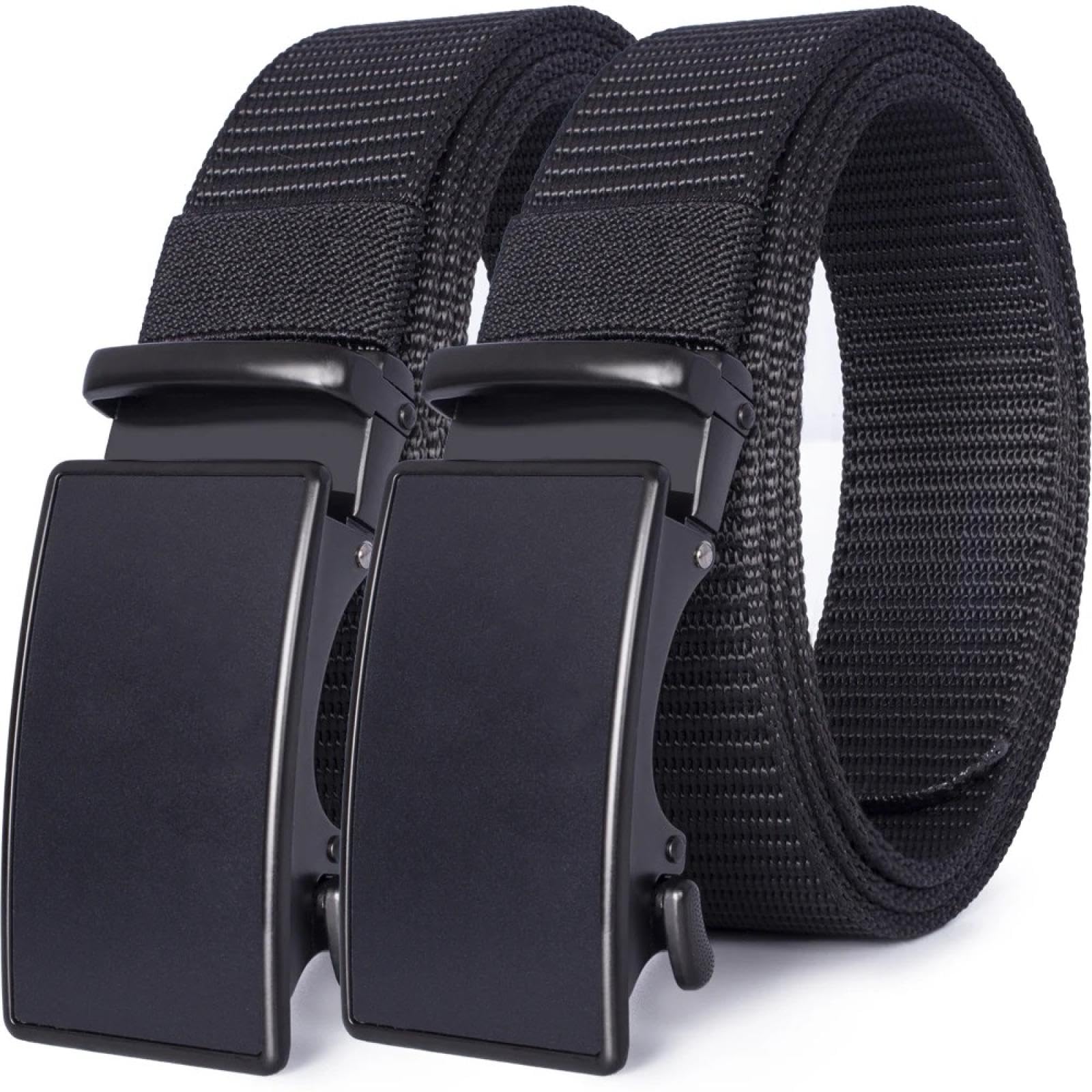 Ceinture pour homme confortable anti-serrage en nylon avec boucle automatique réglable