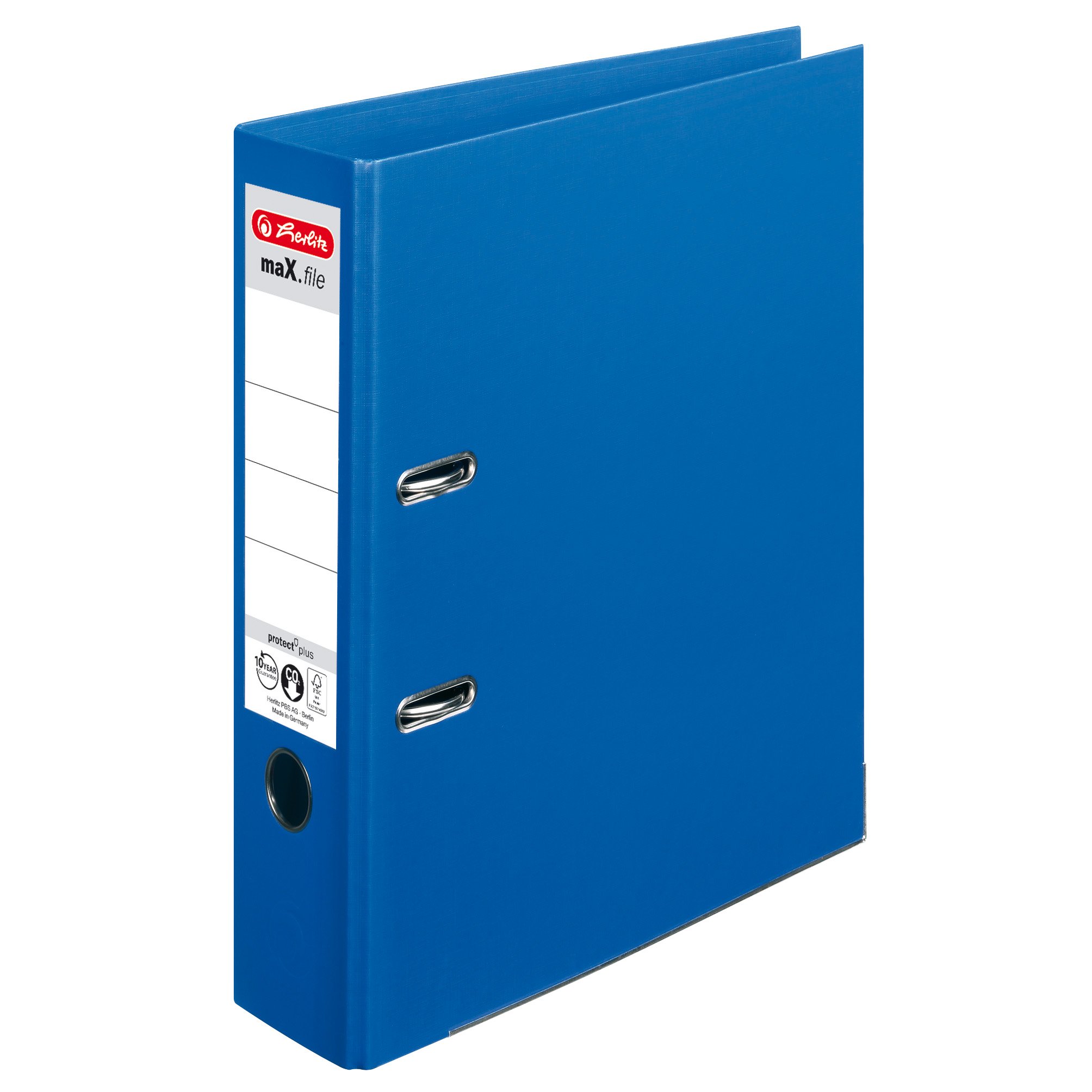 Herlitz MaX.File Protect+ 10834331 Lever Arch File A4 8 cm Blue