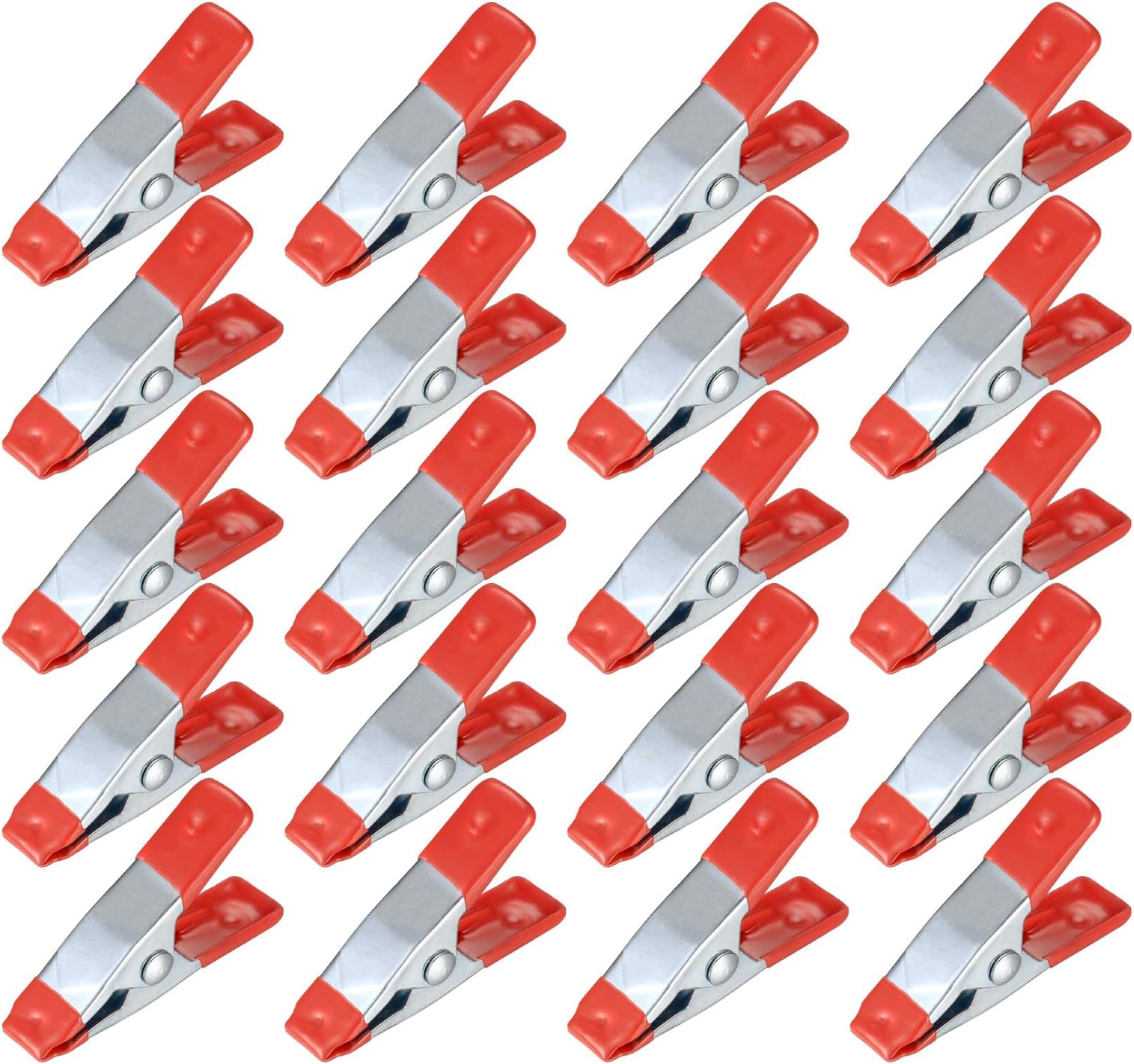 Amazon Basics - 20 unità morsetti a molla in acciaio: 15 unità da 1,91 ...