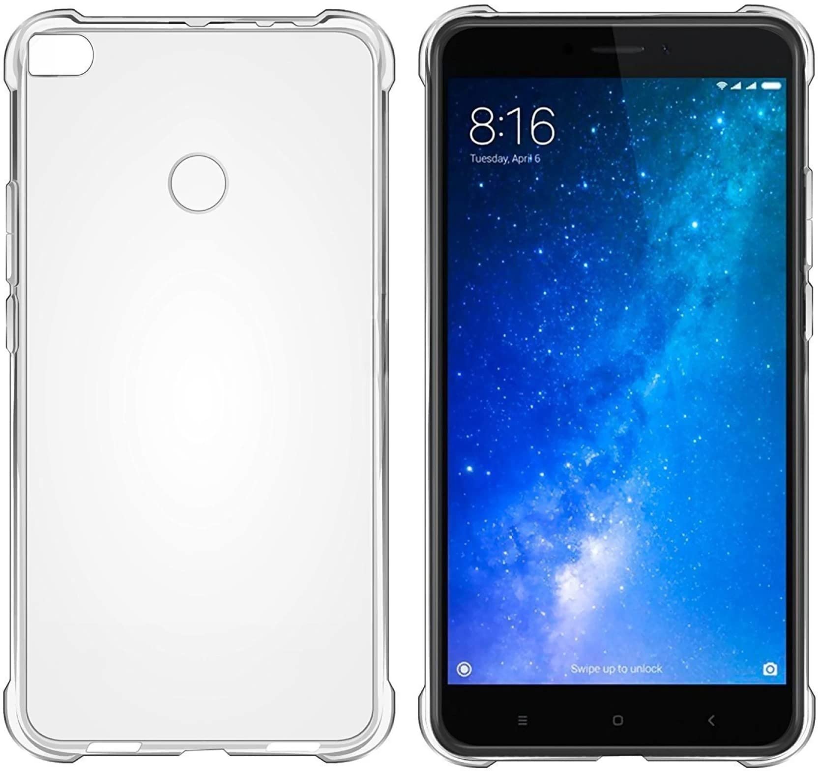 Glasgow Back Cover Case Flexible for Xiaomi Mi Max 2 (Silicone | Bumper TPU) - Transparent (B0B9Y7M3RP) Amazon Price History, Amazon Price Tracker