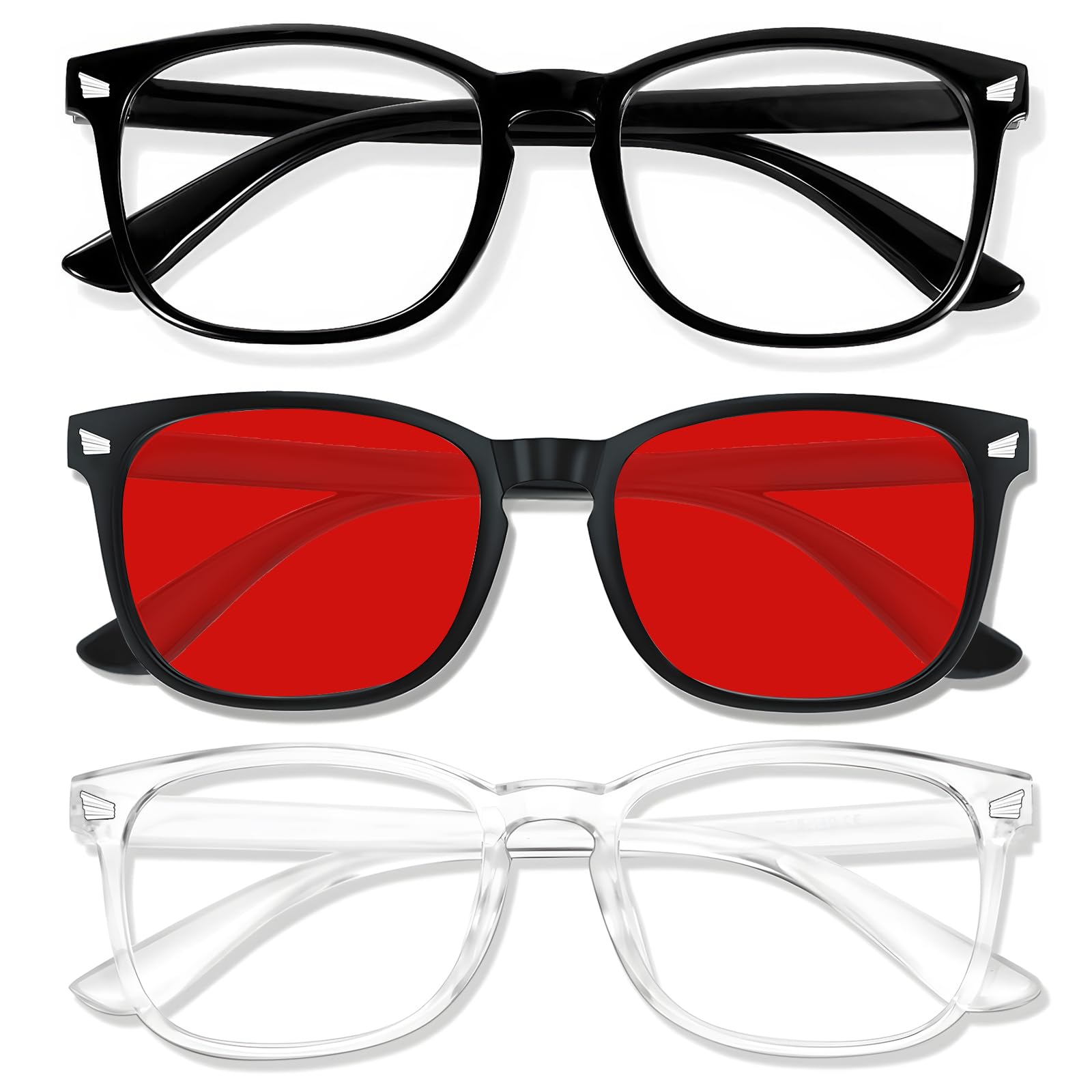 Gafas de luz azul para mujeres y hombres, 99% de bloqueo de luz azul para juegos de computadora