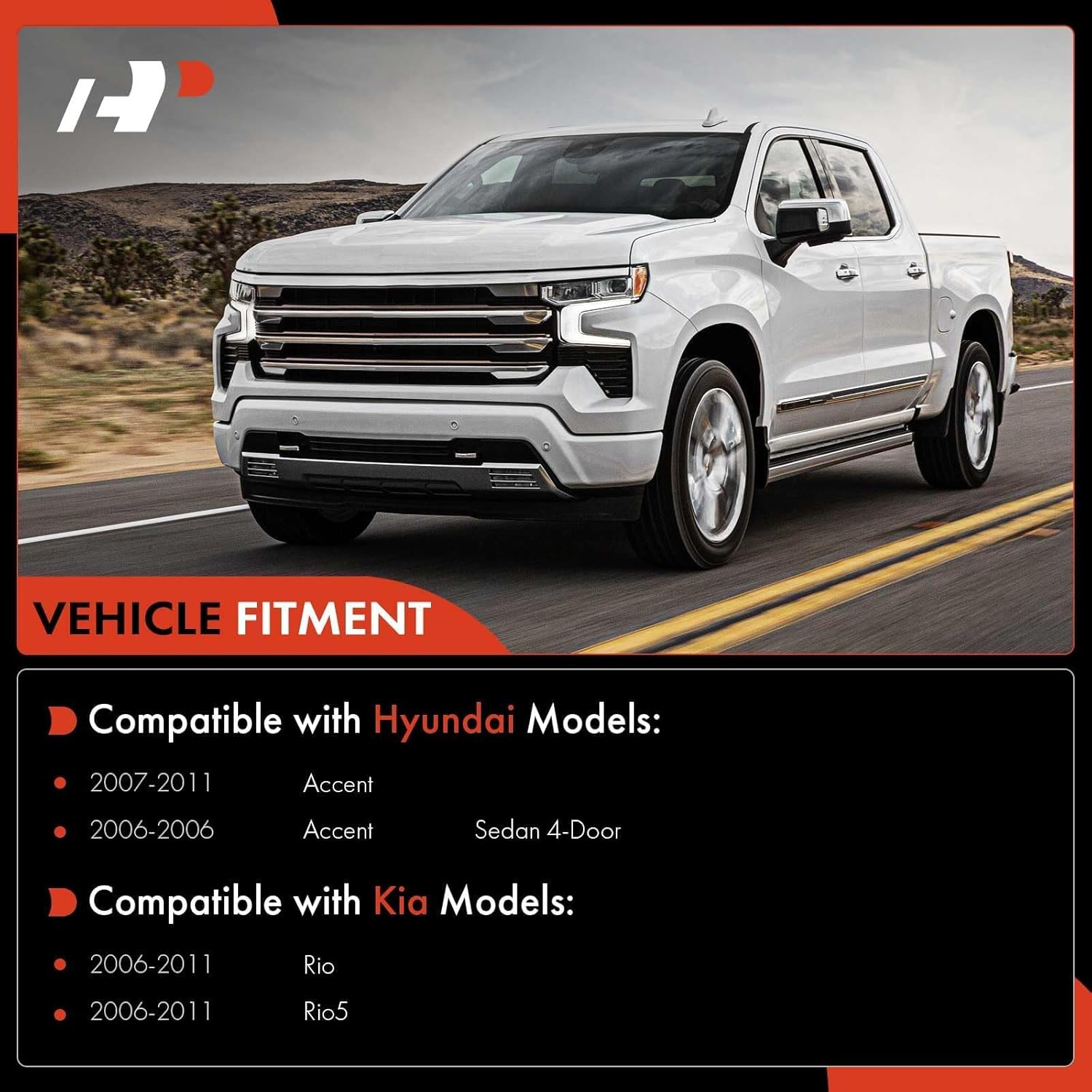 A-Premium Set of 4, Front Sway Bar Link, Lower Ball Joint, Compatible with Hyundai Accent 2006-2011, Kia Rio 2006-2011, Rio5 2006-2011