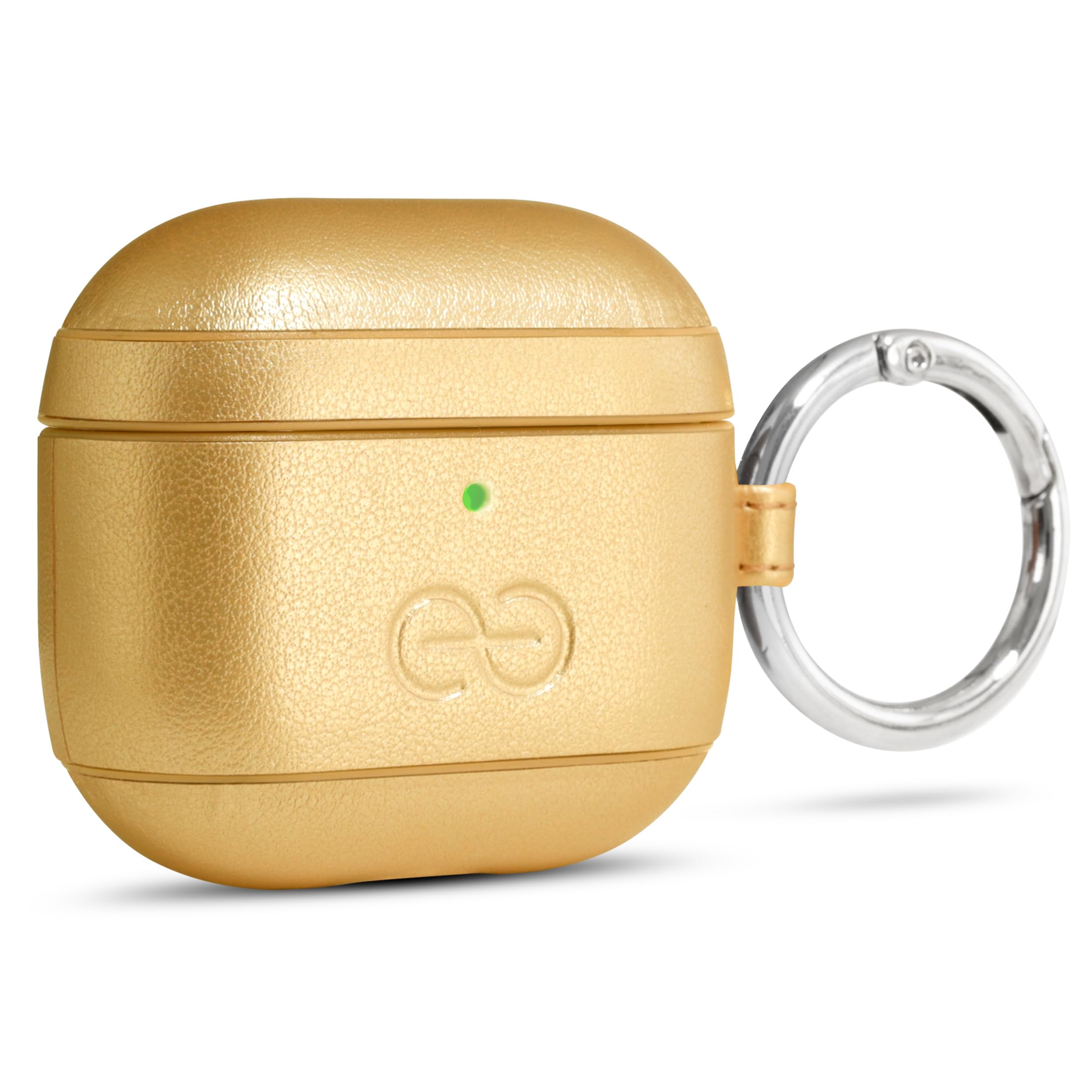 Dreem Om Case Cover with Keychain Clip Compatible with AirPods 4 for Apple AirPods 4th Generation, Vegan Leather AirPod Case for Men & Women, Luxury Earbuds Accessory for iPhone - Caramel — view 43