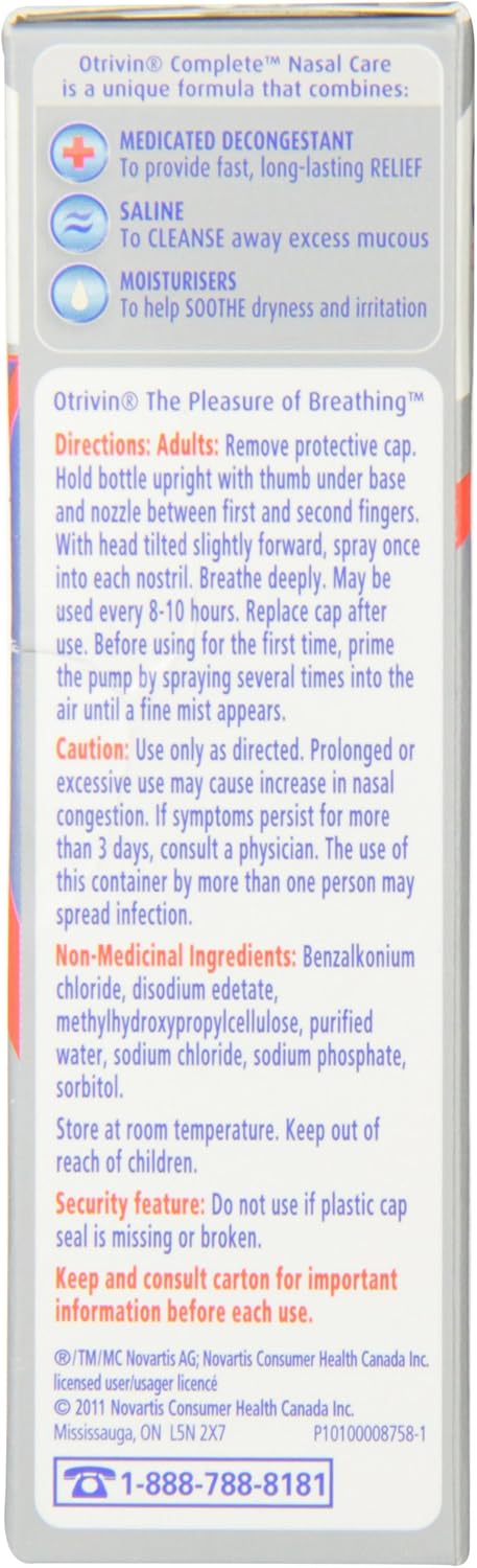 Otrivin Medicated Complete Nasal Care (Spray) (Measured Dose Mist)