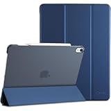 ProCase for iPad Air 13 Inch Case M3 2025/M2 2024, Slim Smart Cover iPad 13 Air M3 M2 Case with Translucent Hard Shell Back, Supports Touch ID, Auto Wake/Sleep -Navy