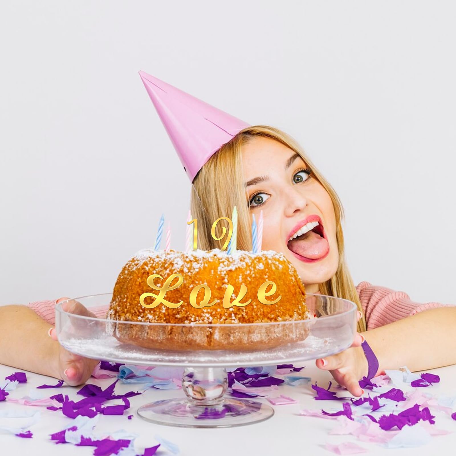 IOSPKKIO® 54 stuks acryl alfabet-taartopzetstukken om zelf te maken, gespiegeld goud, gepersonaliseerde naam-cupcake-opzetstukken met A-Z-letters, voor bruiloft, feest