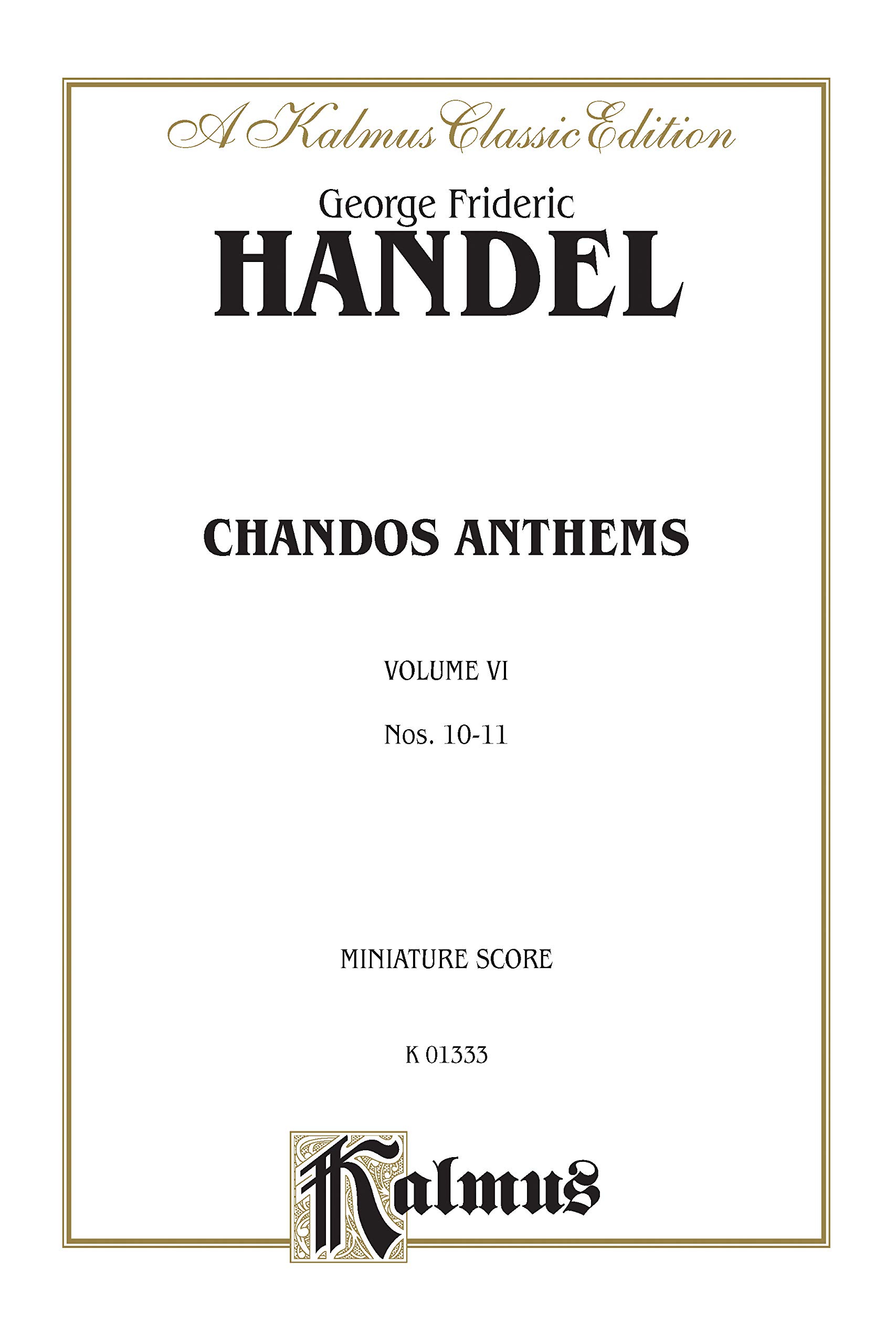 Chandos Anthems 10 The Lord Is My Light 11 Let God Arise Kalmus