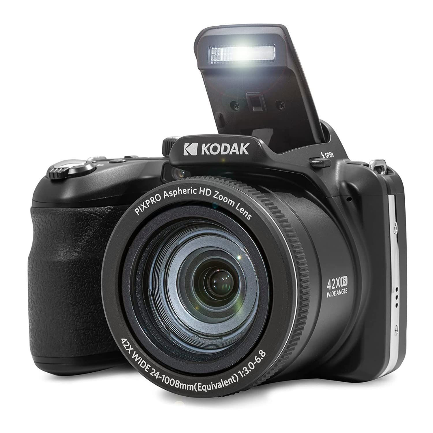 Kodak EXPRO コンパクトデジタルカメラ Kodak PIXPRO FZ45 16MP Digital Camera Red with Lexar 64GB Memory