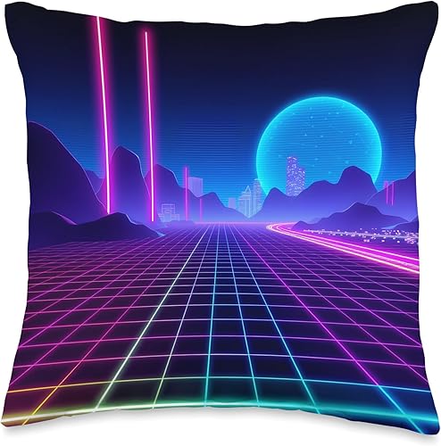 Vaporwave - Almohada estética Synthwave Retrowave de los años 80 y 90