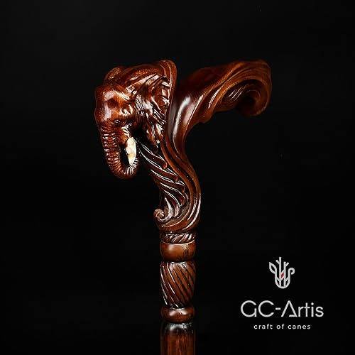 Miniatura 48 de Luxury Handmade Wooden Walking Cane – Premium Carved Solid Wood, Ergonomic Comfort Grip, Designer Canes for Men & Women, Elegant Fashionable Walking