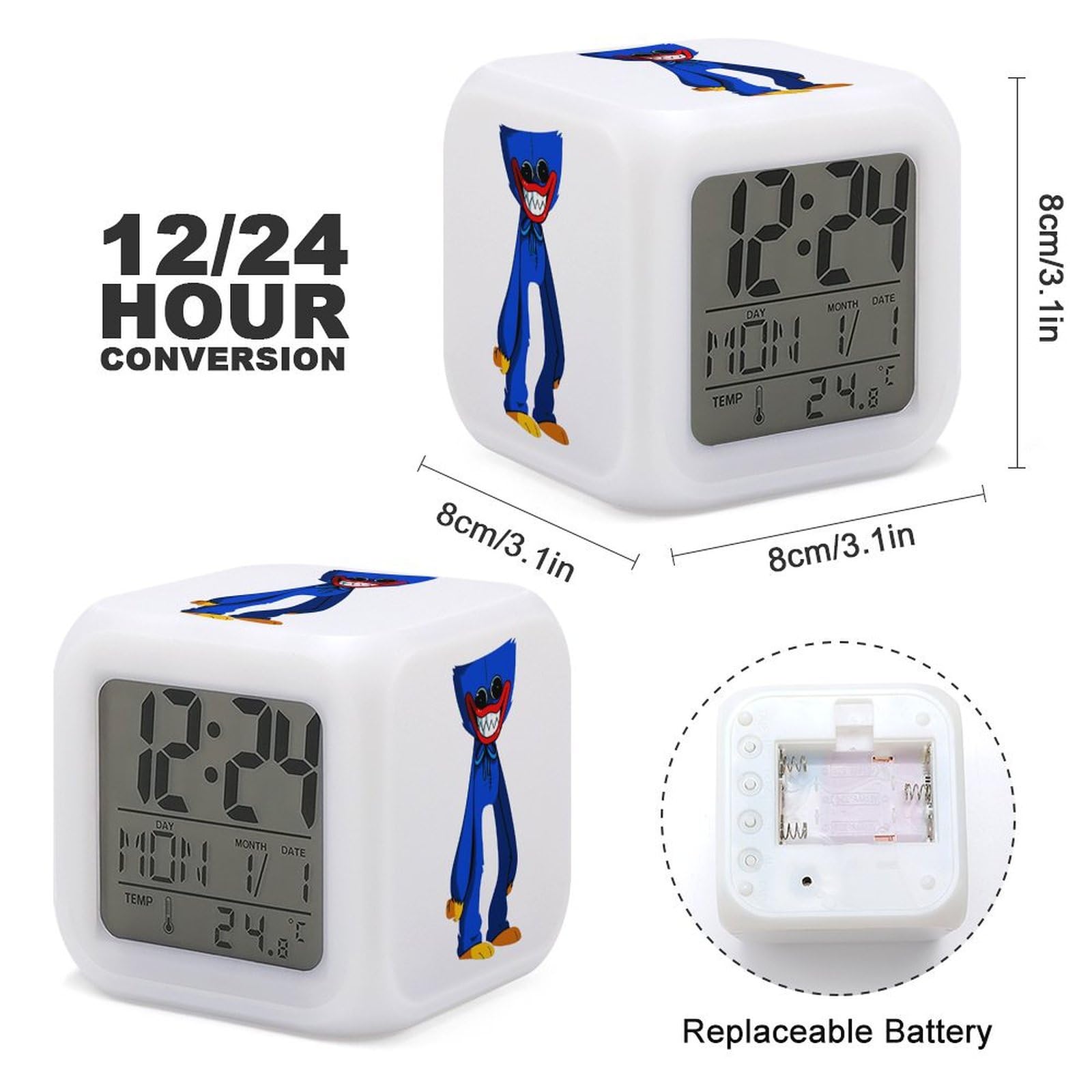 Amazon.co.jp: 目覚まし時計 ポピー プレイタイム ハギーワギー