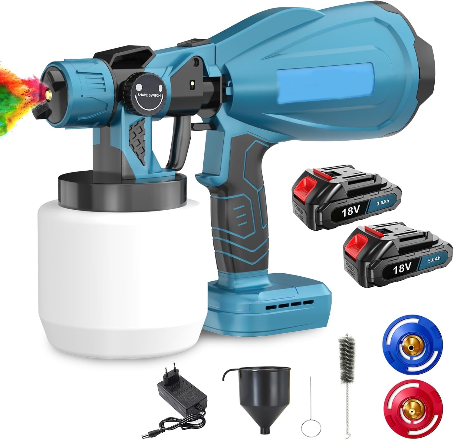 Pulvérisateur De Peinture Sans Fil Haute Puissance - Compatible Batterie Makita 18V - 1000ml