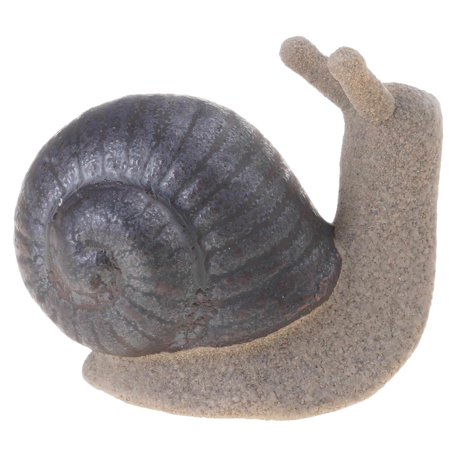 Rafgaldex Snail Thinking Garden Snail Ornament Decors Coarse Pottery Snail Statue Sculpture Animal Figurine For Landscape Bonsais Decorations Garden Landscape Figurine