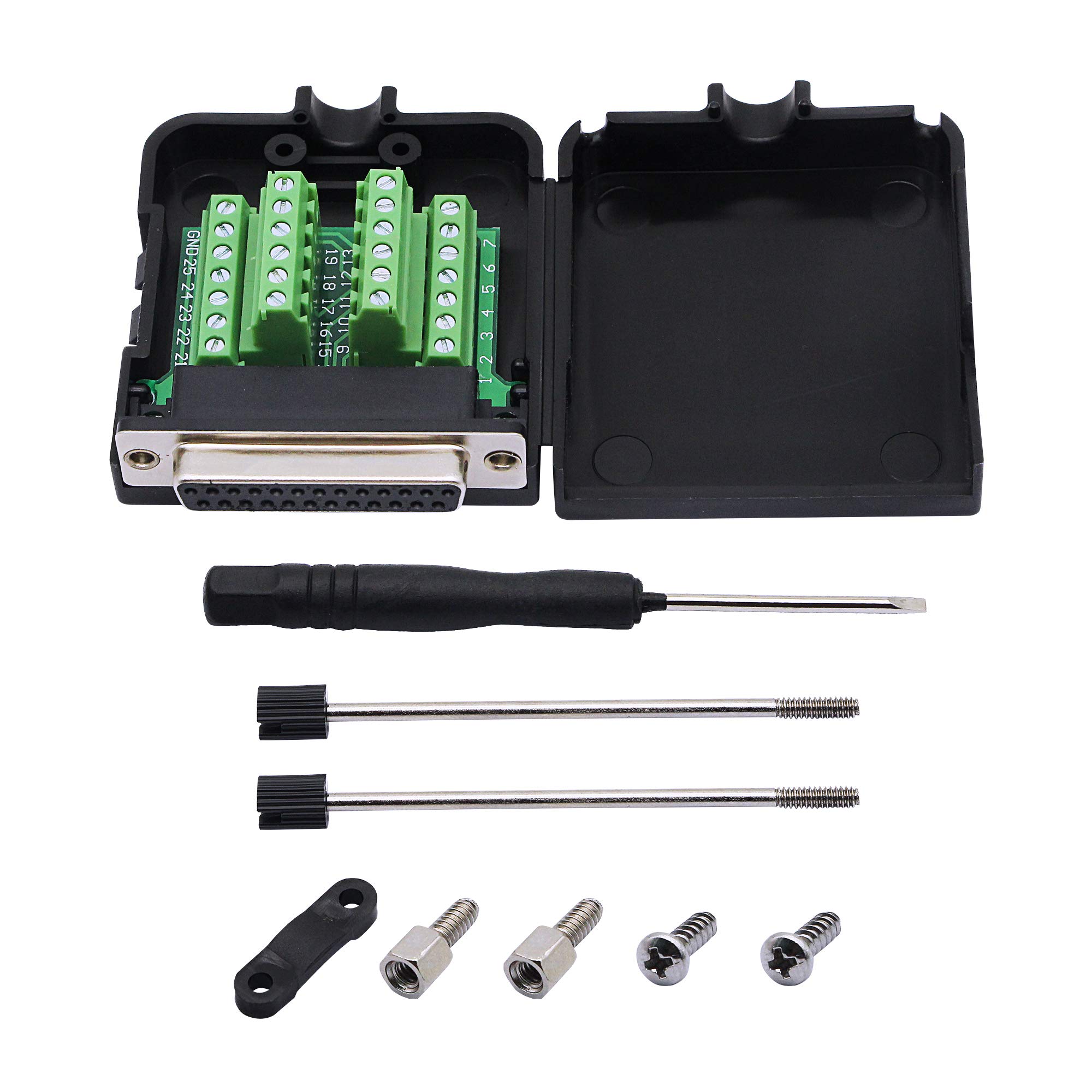 CERRXIAN - Adattatore DB25, interfaccia seriale RS-232, connettore DB25 (femmina)
