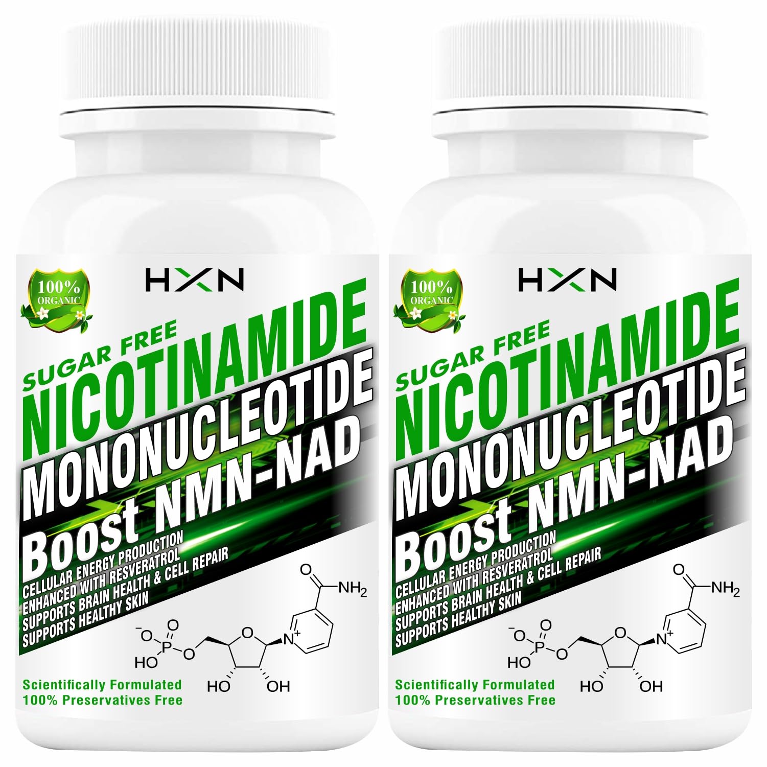 NMN Supplements 500mg, Nicotinamide Mononucleotide With Vitamin C, B3, Resveratrol, Quercetin Help NAD Metabolism Booster, Energy & Skin Good Health Supplement-120 Tablets (No Capsules Pack1)