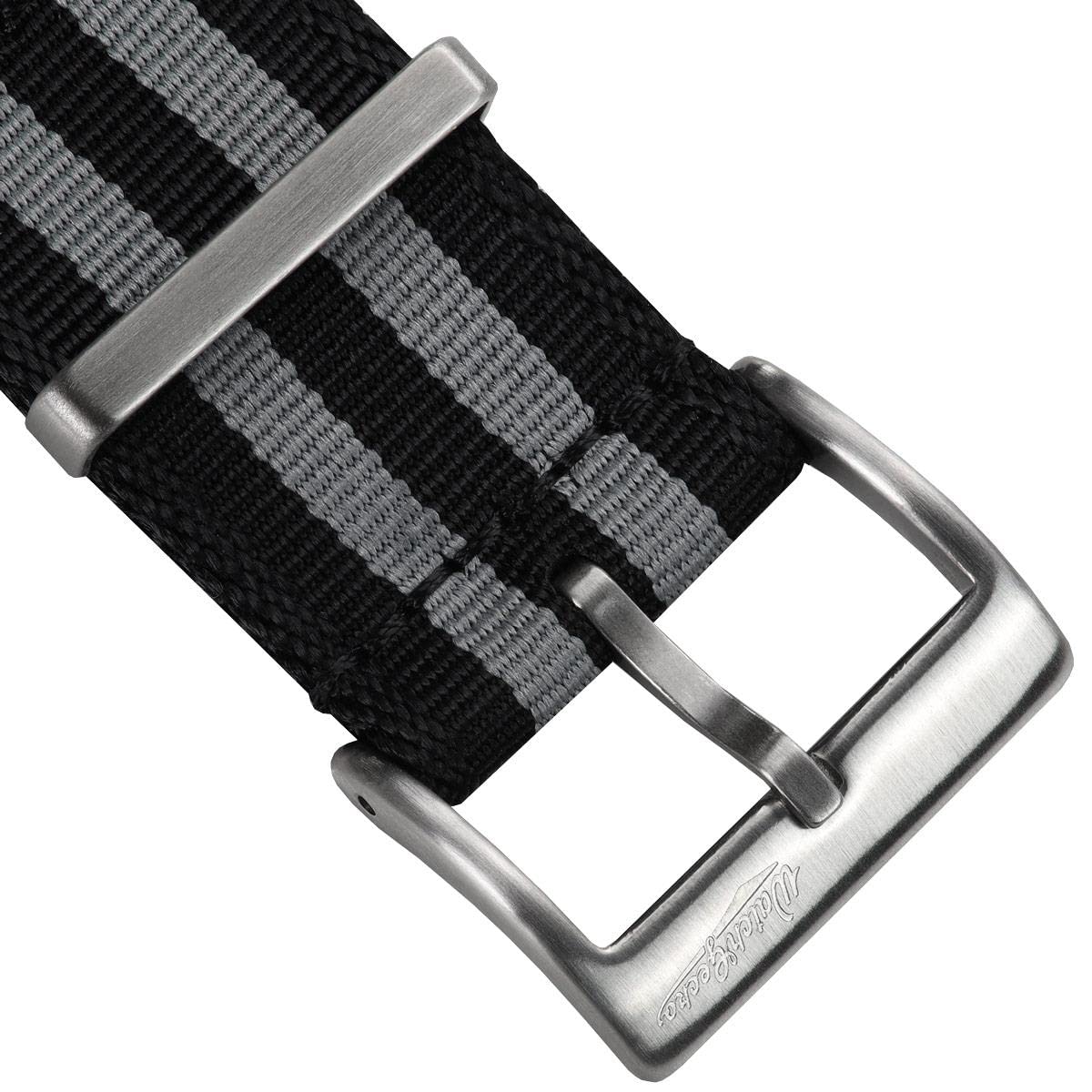 WatchGecko Signature Nylon-Uhrenarmband | Ersatzarmband aus Nylon im Militärstil in Schweizer Qualität – robust, schnell trocknend und sicher für Outdoor-Aktivitäten