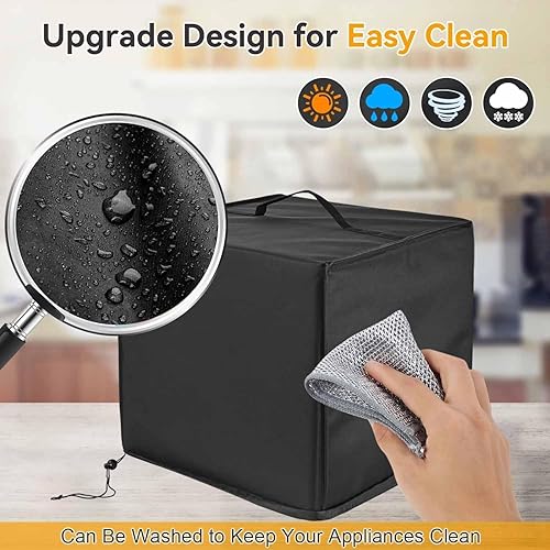 Miniatura 8 de Cubierta para freidora de aire resistente al calor, impermeable, a prueba de polvo, compatible con Ninja DZ201 Foodi de 8 cuartos de galón, DZ071