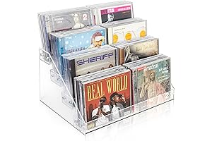 Vowcarol 4-Tier CD Storage Organizer: The Perfect Solution for Decluttering Your Music Collection