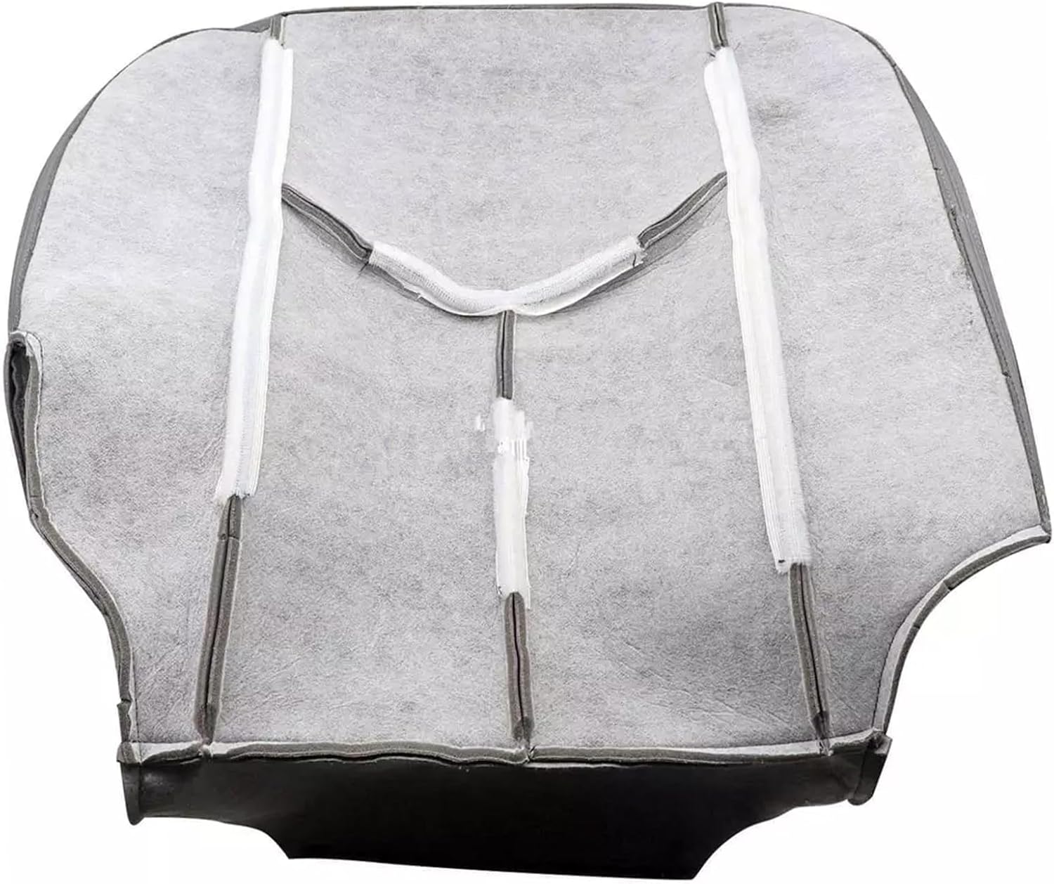 NLQR Black Front Driver Side Bottom Replacement Leather Seat Cover Compatible with Chevy Silverado Tahoe Suburban Avalanche GMC Yukon Sierra 1500 2500 3500 HD 2003 2004 2005 2006 2007
