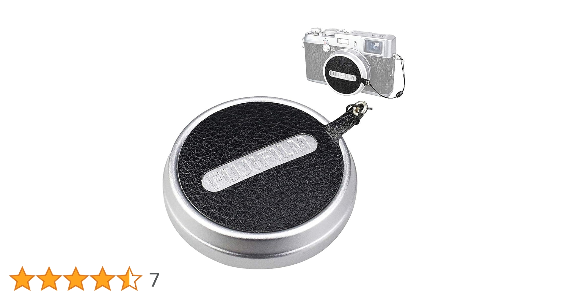 Amazon | JJC レンズキャップ レザーステッカー ストラップ付き