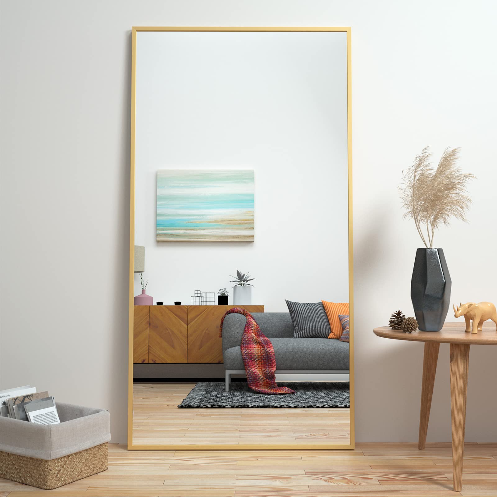 Buy CASSILANDO Full Length Mirror 65" × 24", Floor Big Mirror,Standing