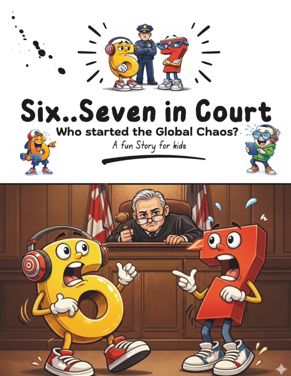 Six...Seven in Court, Who Started the Chaos: 6...7 funny Meme Story for kids (Fun Books)