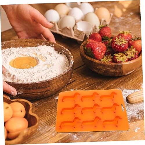 Miniatura 7 de 2pcs Puppy Candy Molds molde de para resina cookie stencils cookie molds silicone mold de para gelatinas ice tray molds chocolate food grade