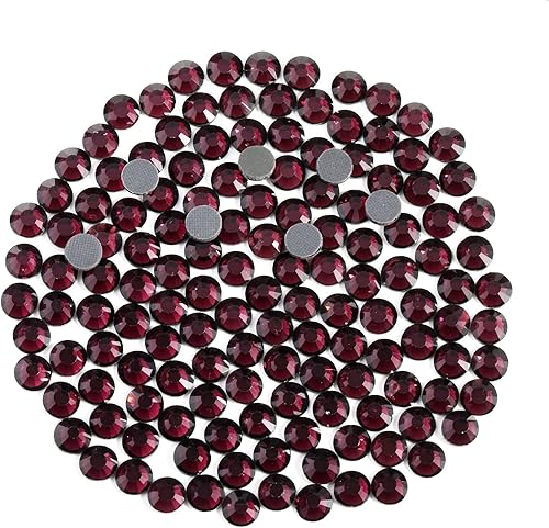 Vista 138 de 6000 diamantes de imitación termoadhesivos a granel, diamantes de imitación azules para ropa de manualidades, cristales termoadhesivos