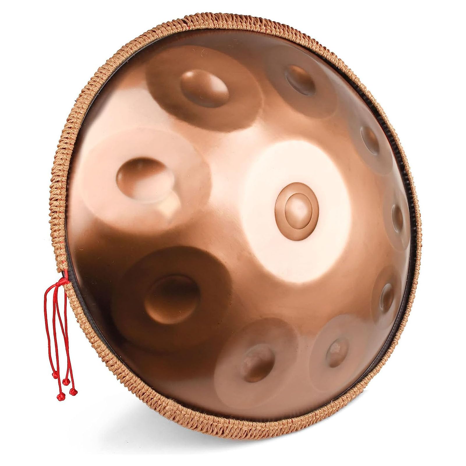 Bęben Handpan w tonacji d-moll, 10 nut, 22-calowy bęben językowy ze stojakiem Handpan, futerałem Handpan, wytrzymałymi pałkami i ściereczką bezpyłową, dla miłośników muzyki
