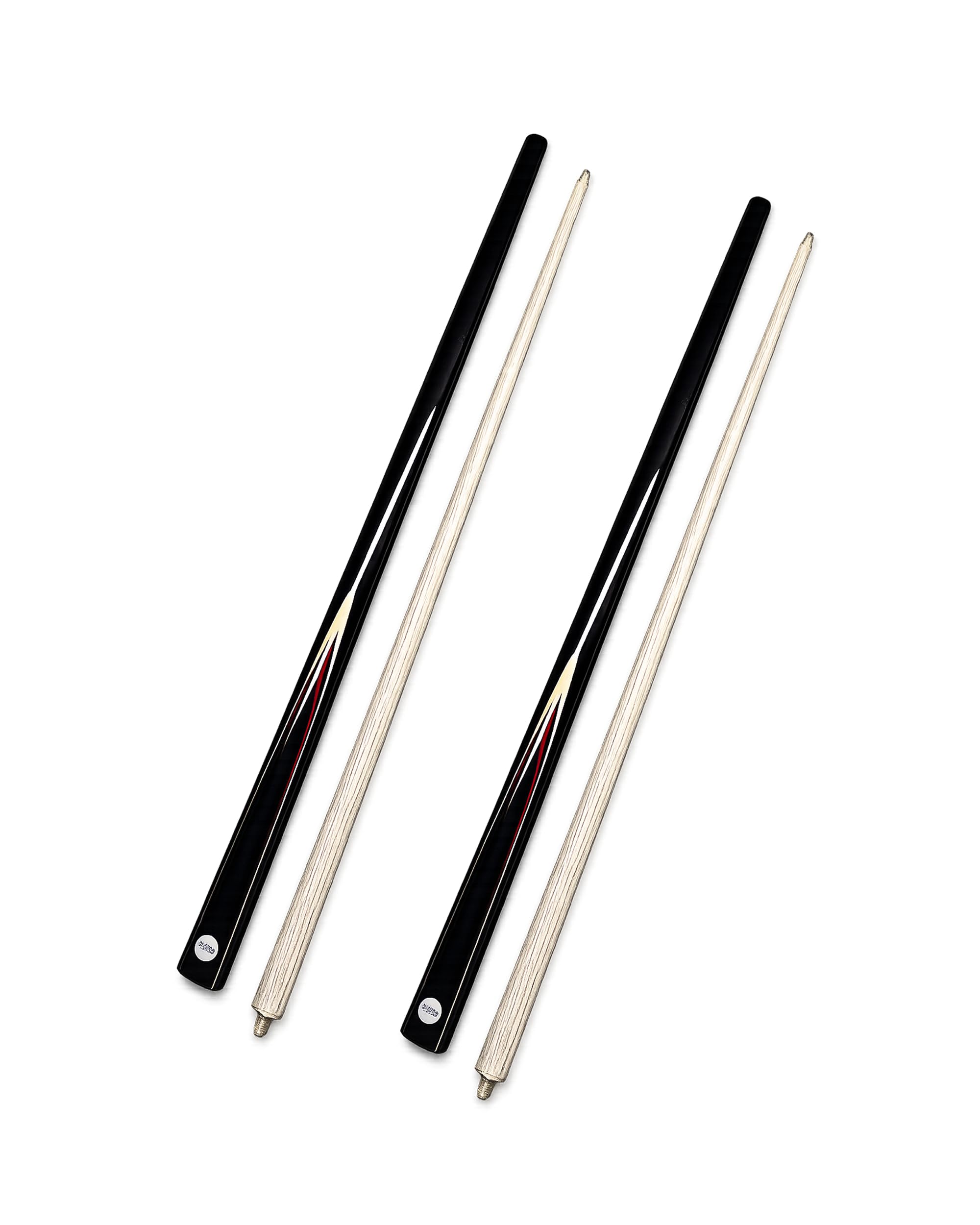 JBB Billiards Snooker & Pool Cue Sticks, Half Joint - 9mm (Set of 2 Pcs)