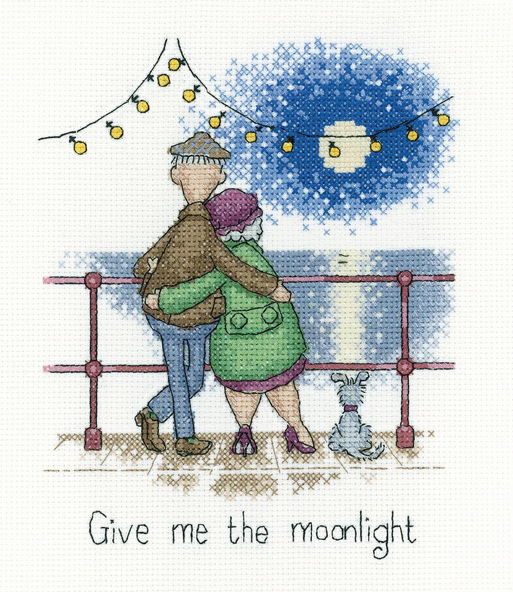 Moonlight - Counted Cross Stitch Kit - Golden Years - Heritage Crafts