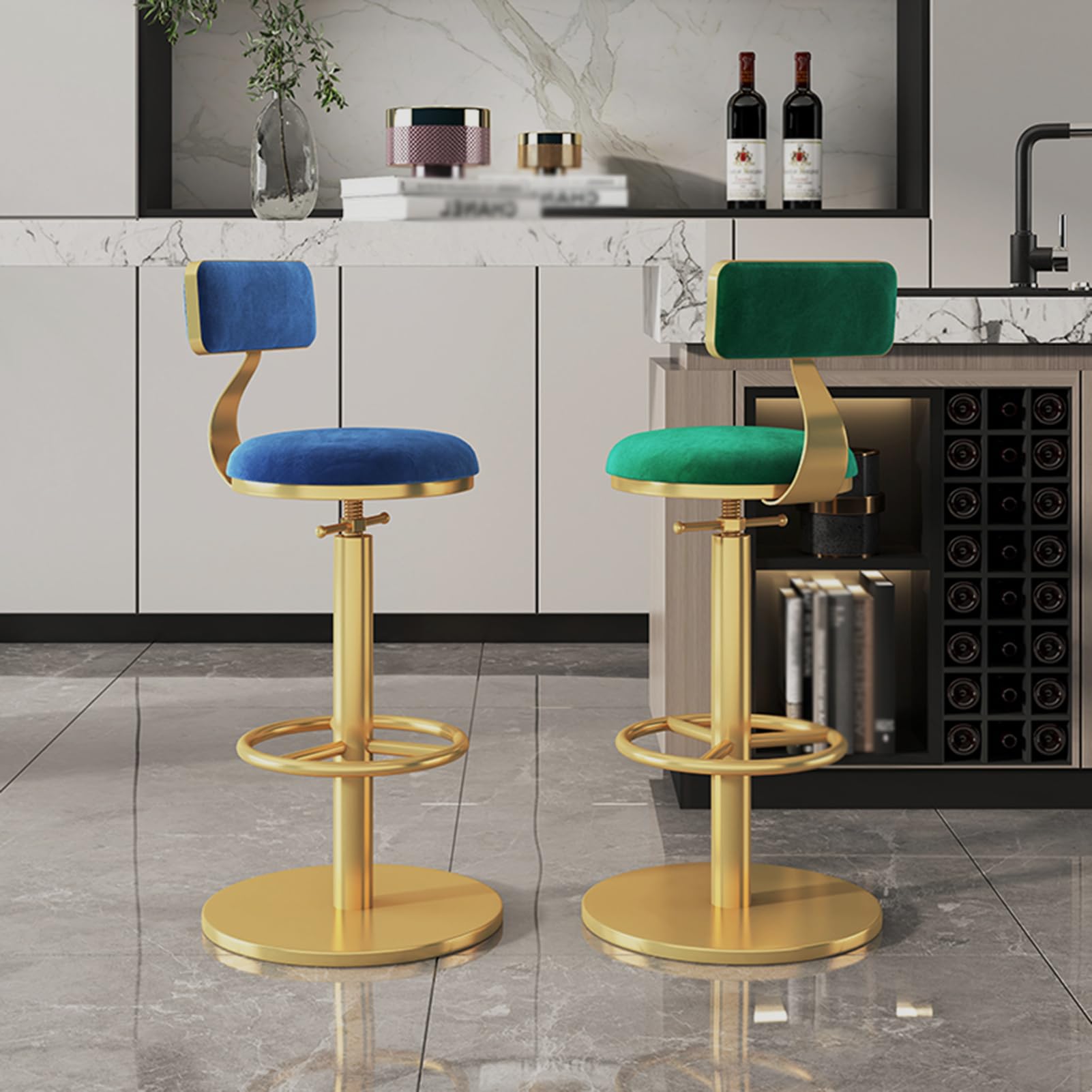 美品　カウンターチェア　スツール カーキ　グリーン　2脚セット 木製天板 Amazon｜バースツール回転カウンターチェア2個セット、ホーム