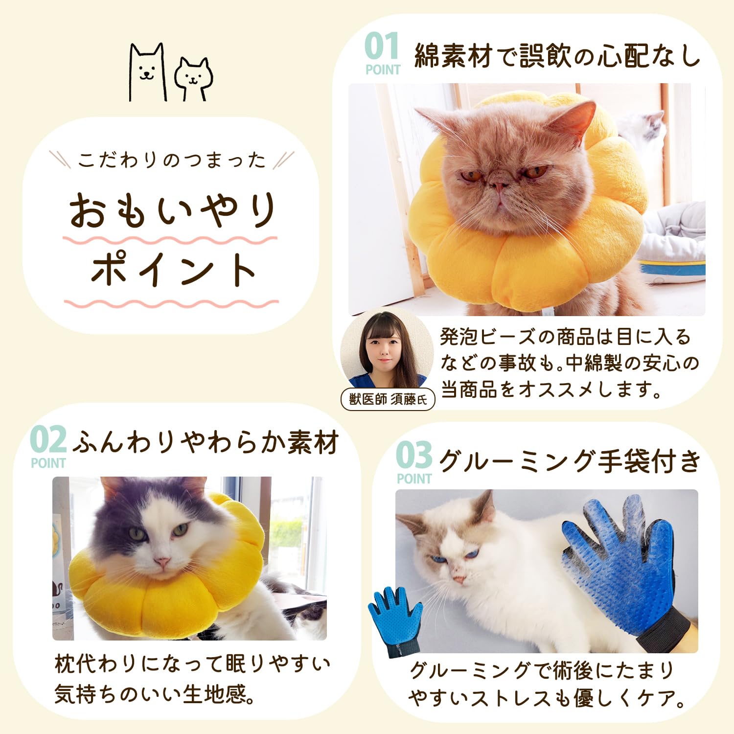 Amazon | ionoriks 術後ケアセット 須藤真綾 獣医師監修！ 危険な