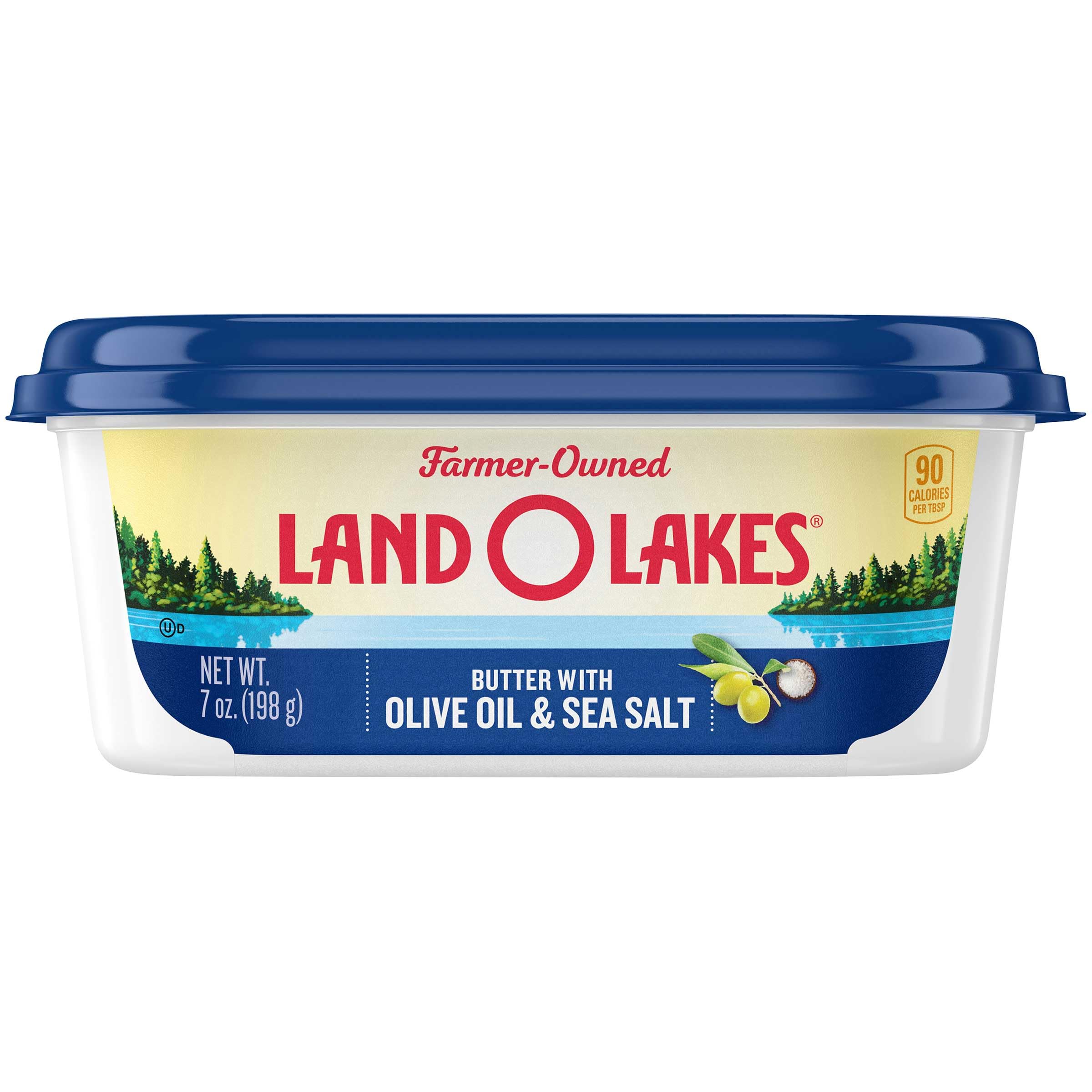Spreadable Butter with Olive Oil and Sea Salt by Land O Lakes – 7 Ounce (Pack of 12), Pack of 12