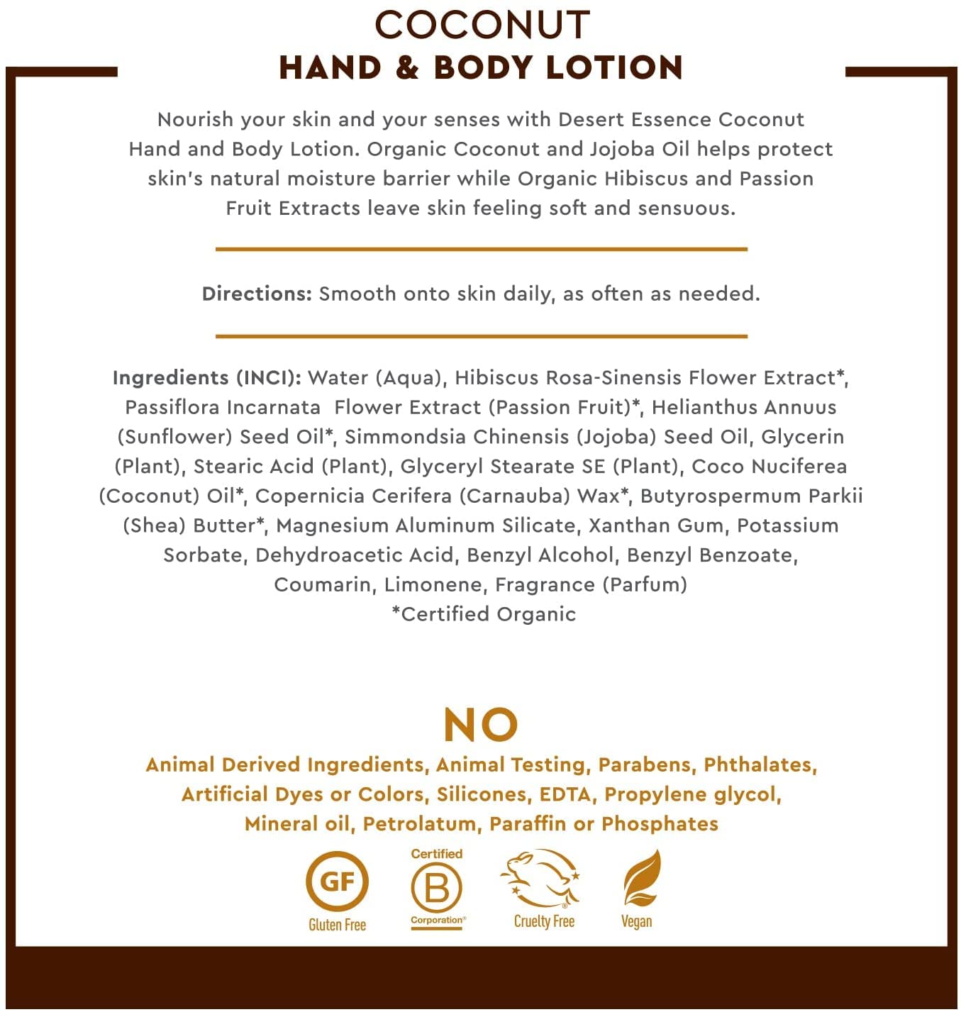 Desert Essence - Shampooing, Après-Shampooing et Lotion pour les Mains et le Corps à la Noix de Coco - Format Voyage - Pack Trio - 3 x 44mL