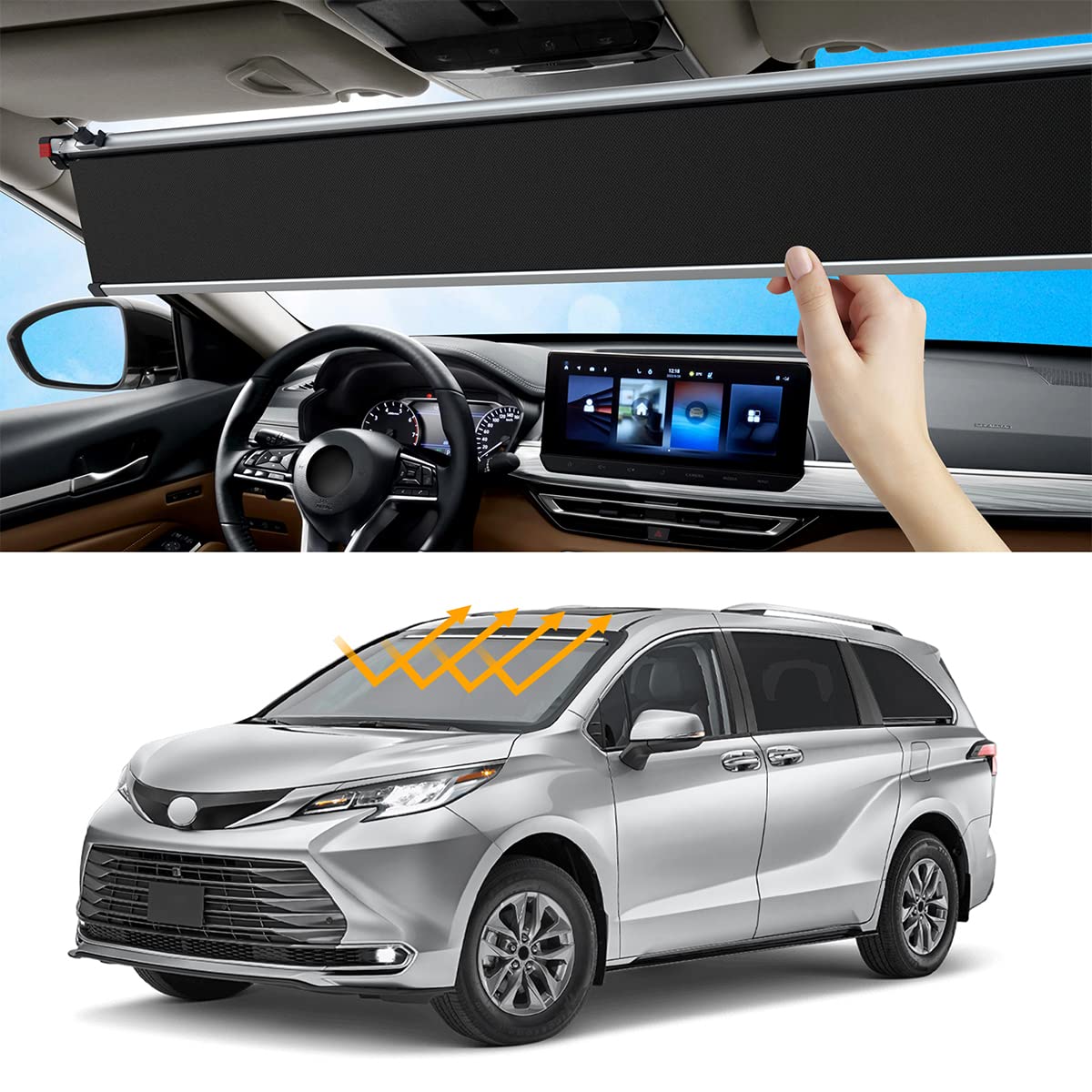 Photo 1 of Auto Retractable Windshield Sunshade for Cars
