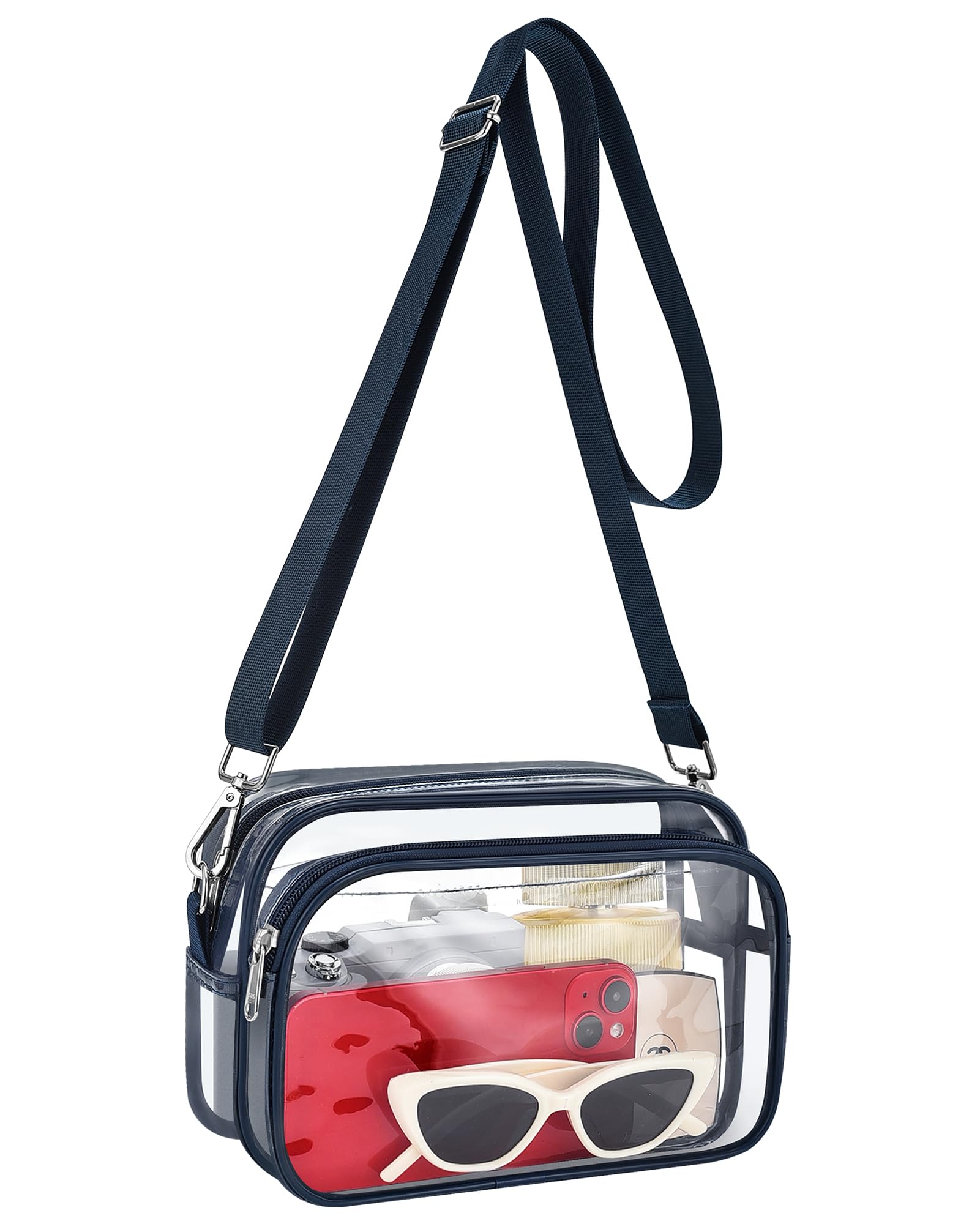 Clear Bag for Stadium Events, Clear Purse with Removeble Strap, Stadium Bag for Sporting Work Festival and Concert