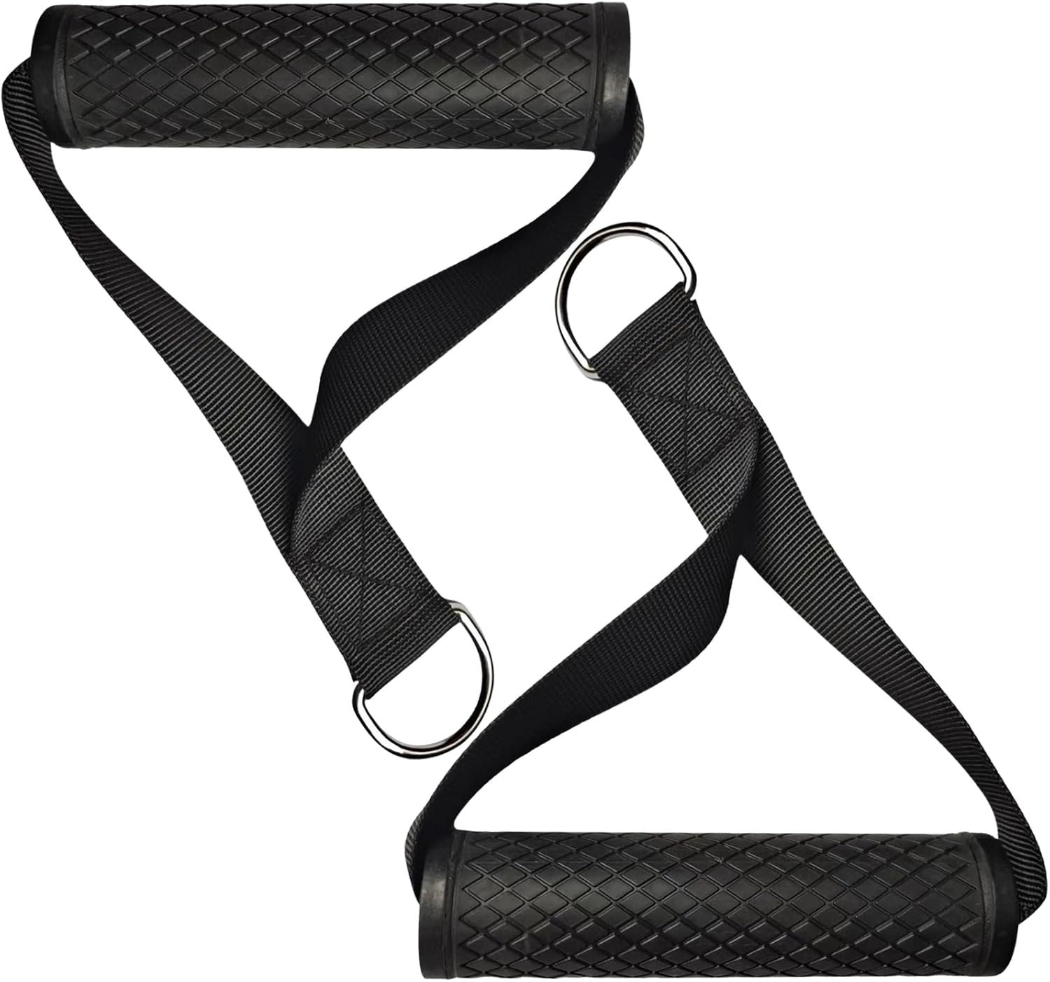 Miayaya 2PCS Heavy Duty Resistance Bands Exercise Rubber Handle Grips with Clips