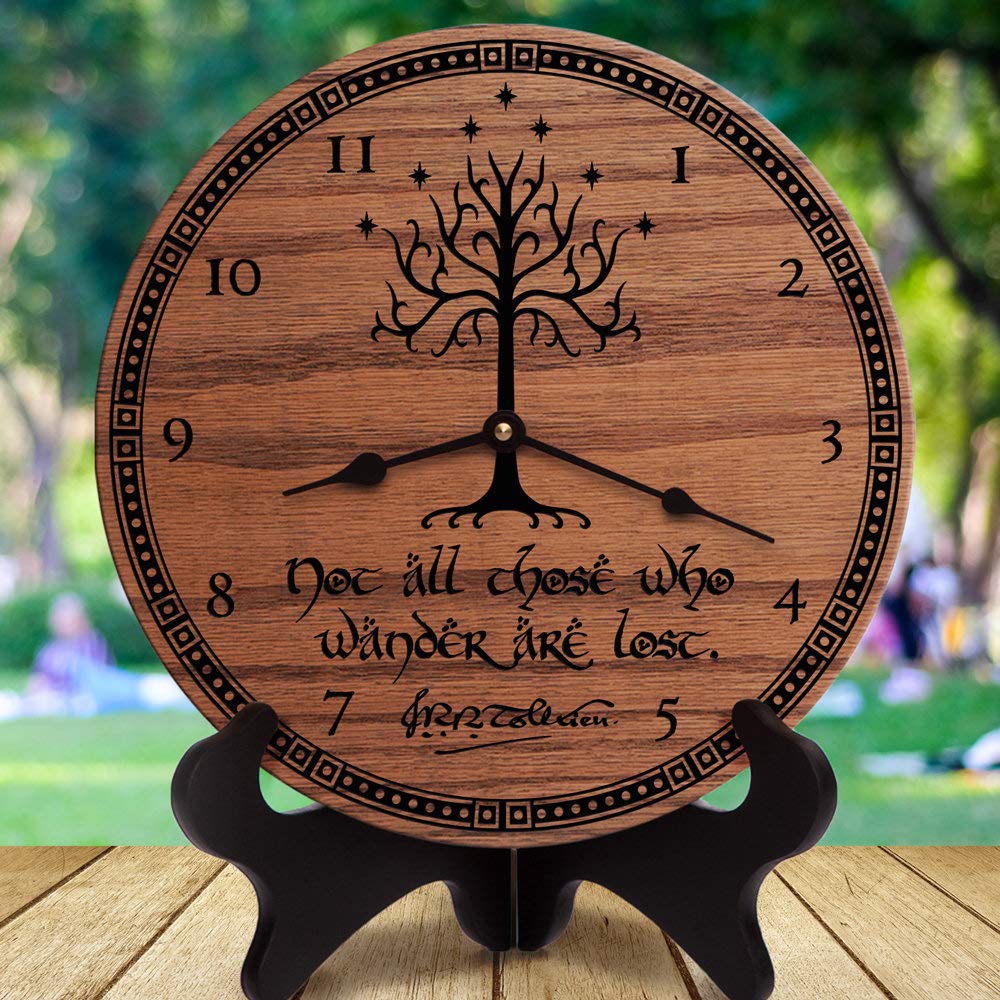 Buy Barnard 12 Inch Wood Clock, Lord of The Rings Decor JRR