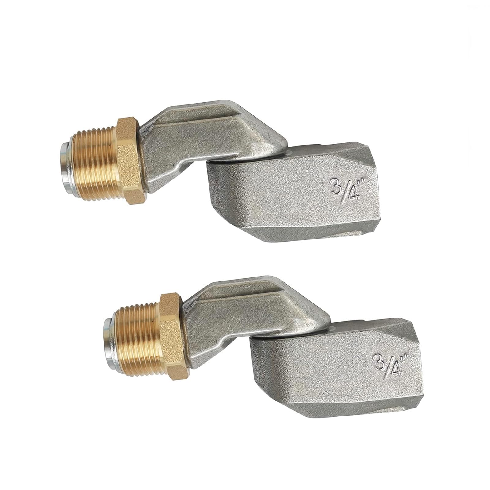 YIENAKFUN 2PCS 3/4 Inch Fuel Hose Swivel 360 Rotating Connector for Fuel Nozzle Multi Plane Fuel Plane Swivel 19mm Male 19mm Female-image-43