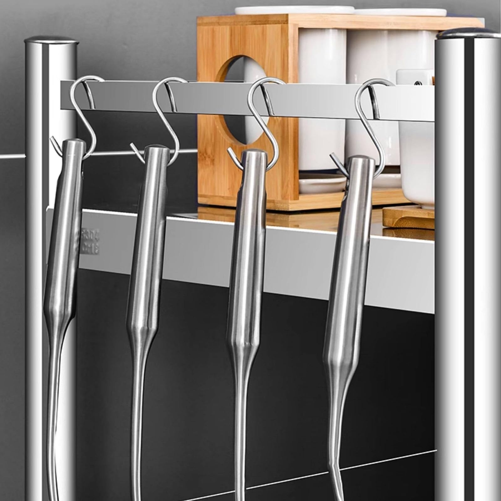 Tavolo in acciaio inox per preparazione e lavoro, preparazione degli alimenti, attività di manutenzione, scaffale a pianta aperta, isola da cucina, tavolo da lavoro per barbecue, cucina, casa e garage
