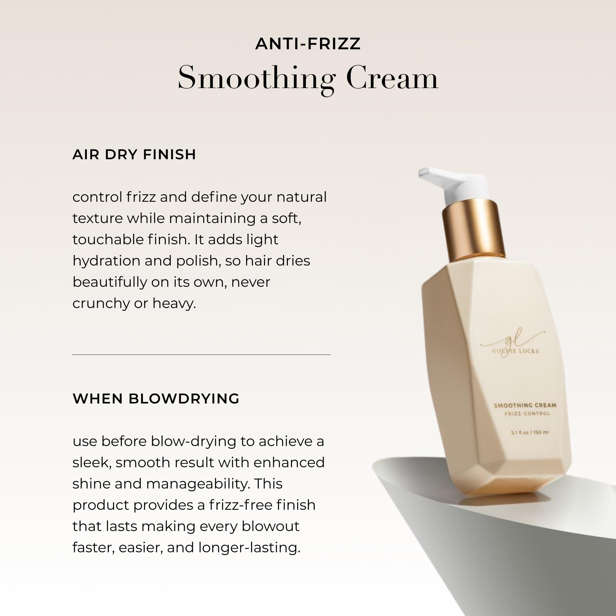 Amazon.com: Goldie Locks Anti-Frizz Smoothing Cream - Moisturizing