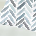 CaliTime Throw Pillow Cases Pack of 2 Cozy Fleece Abstract Brushwork Arrow Decorative Cushion Covers for Couch Bed Sofa Farmhouse Decoration 18 X 18 Inches Smoke Blue