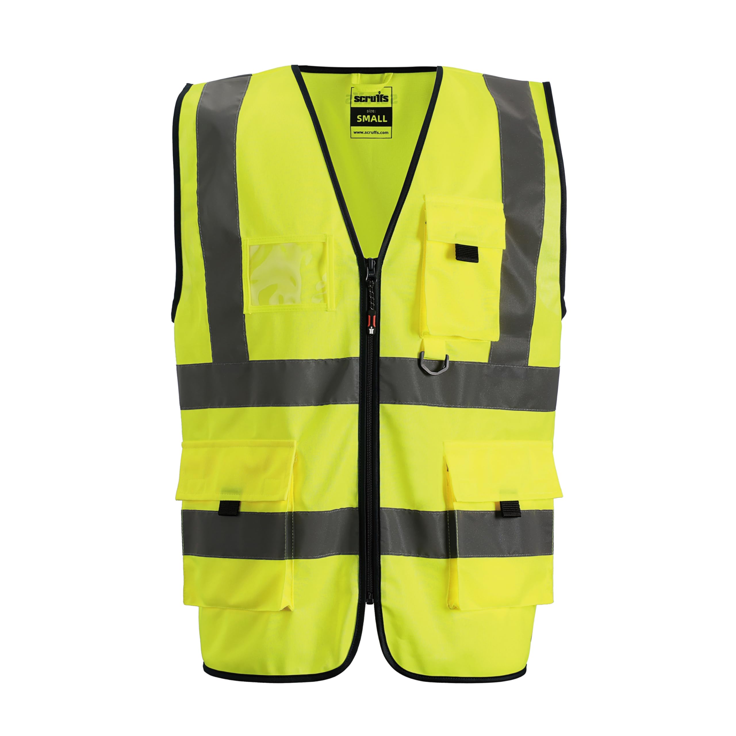 Scruffs Men's Yellow High Visibility Technical Vest Work Utility T-Shirt, Xxxl