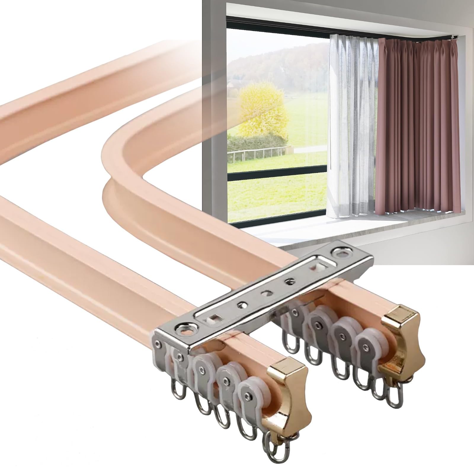 Double rail pliable K solution d'intimité maison et bureau