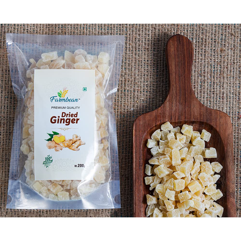Farmbean Sweet Dry Ginger | Mithi Adrak - 200 Gms - Image 3 thumbnail