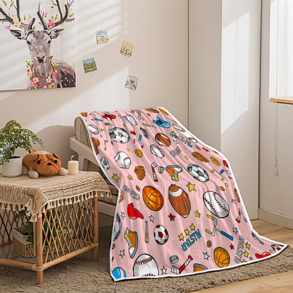 Milwaukee Fan Erosebridal Baseball Throw Blanket For Boys Twin