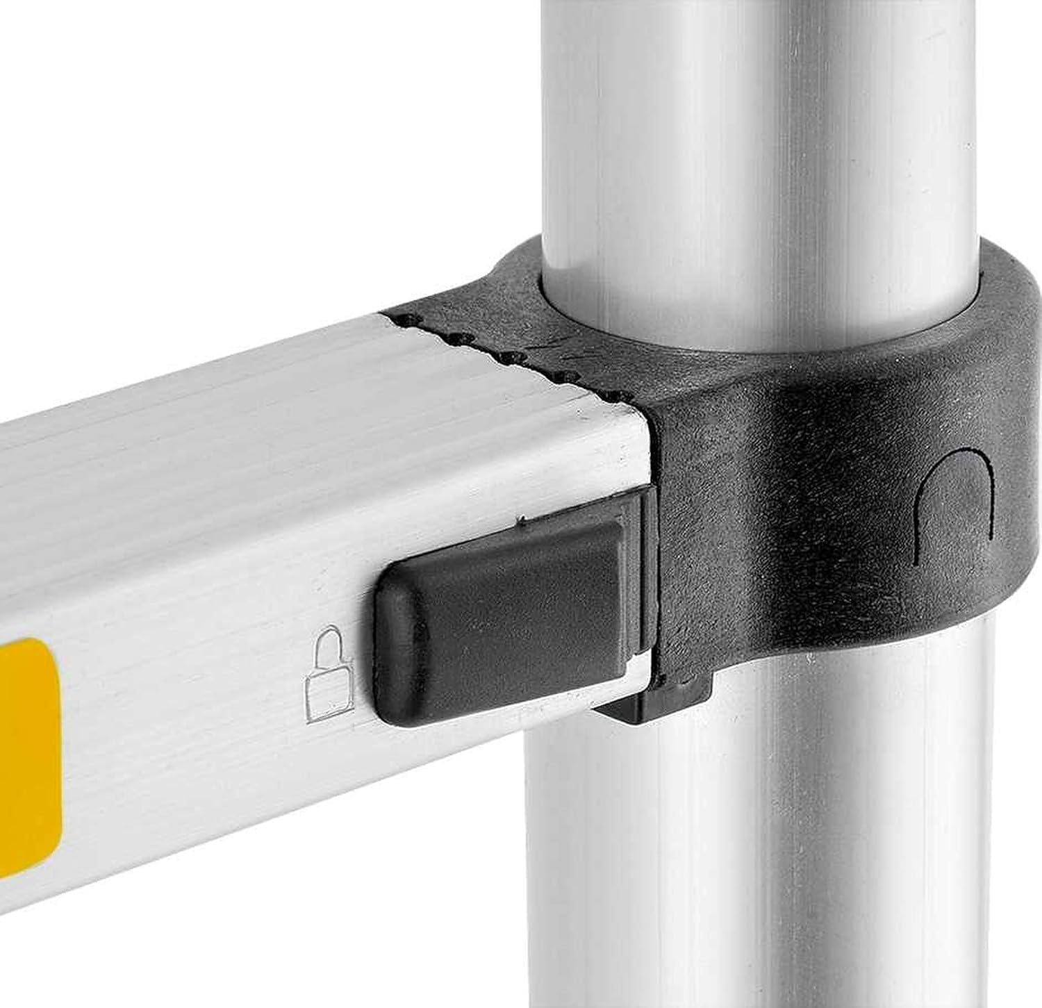 2.6M Portable Aluminum Telescopic Extension Ladder Compact Foldable Frame Set of 2